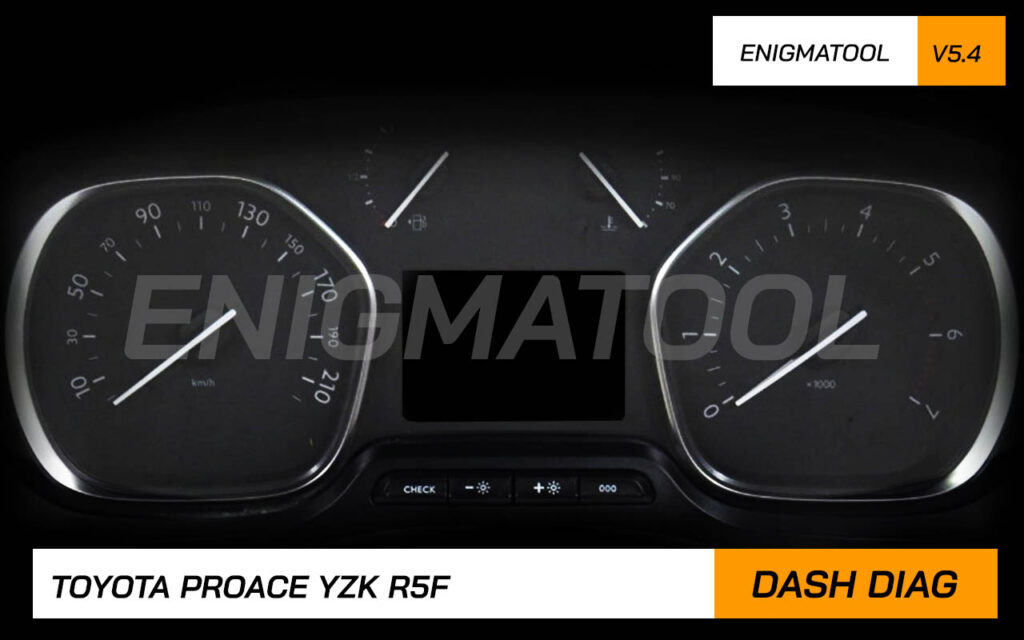 toyota proace speedometer mileage correction with r5f10dpkl by enigma tool