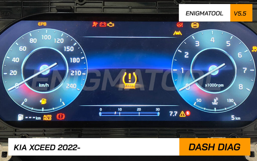 2022 Kia Xceed Instrument Cluster with EnigmaTool Mileage Adjustment