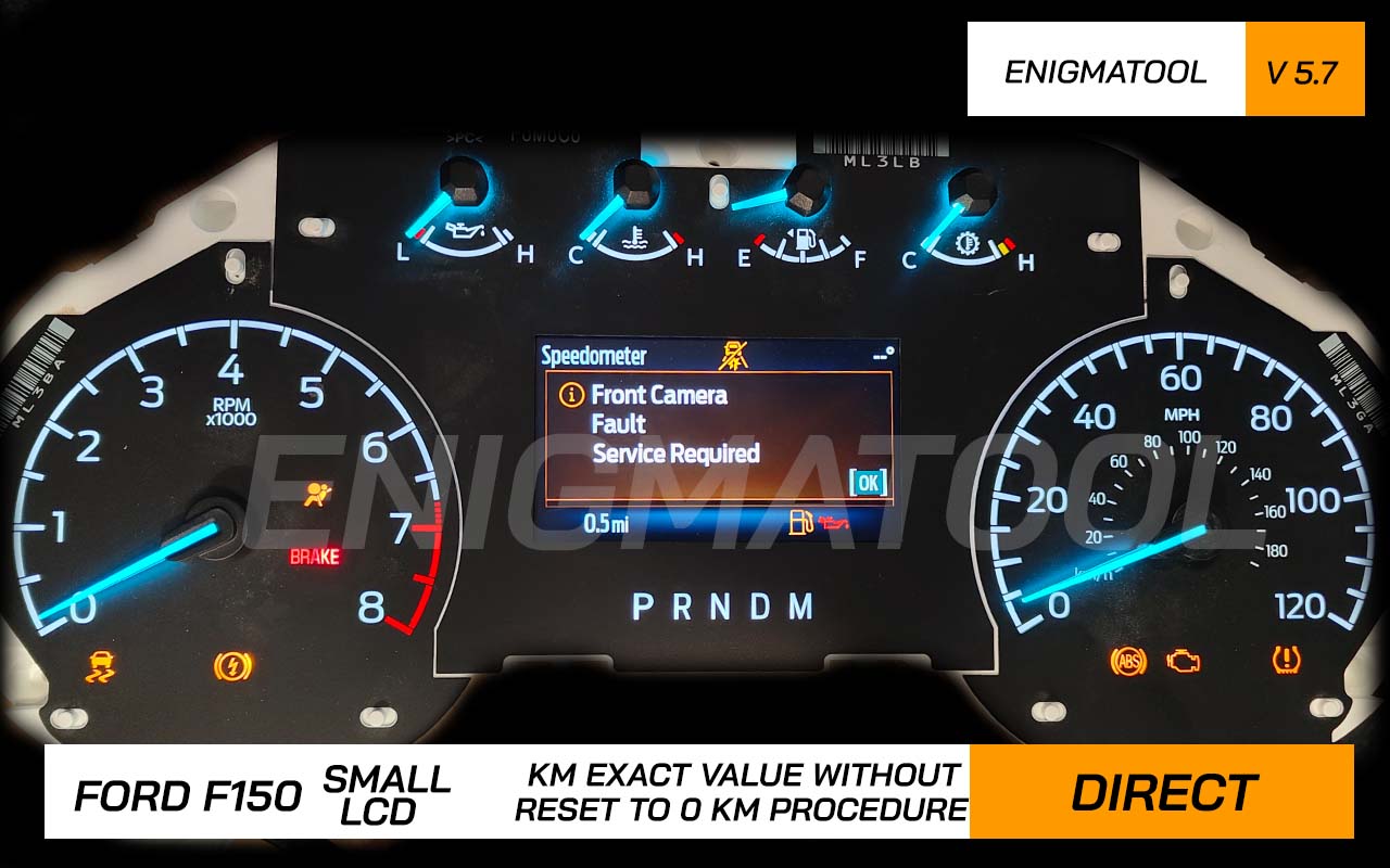 EXACT KM MILES change in ford F150 24c64 with enigmatool